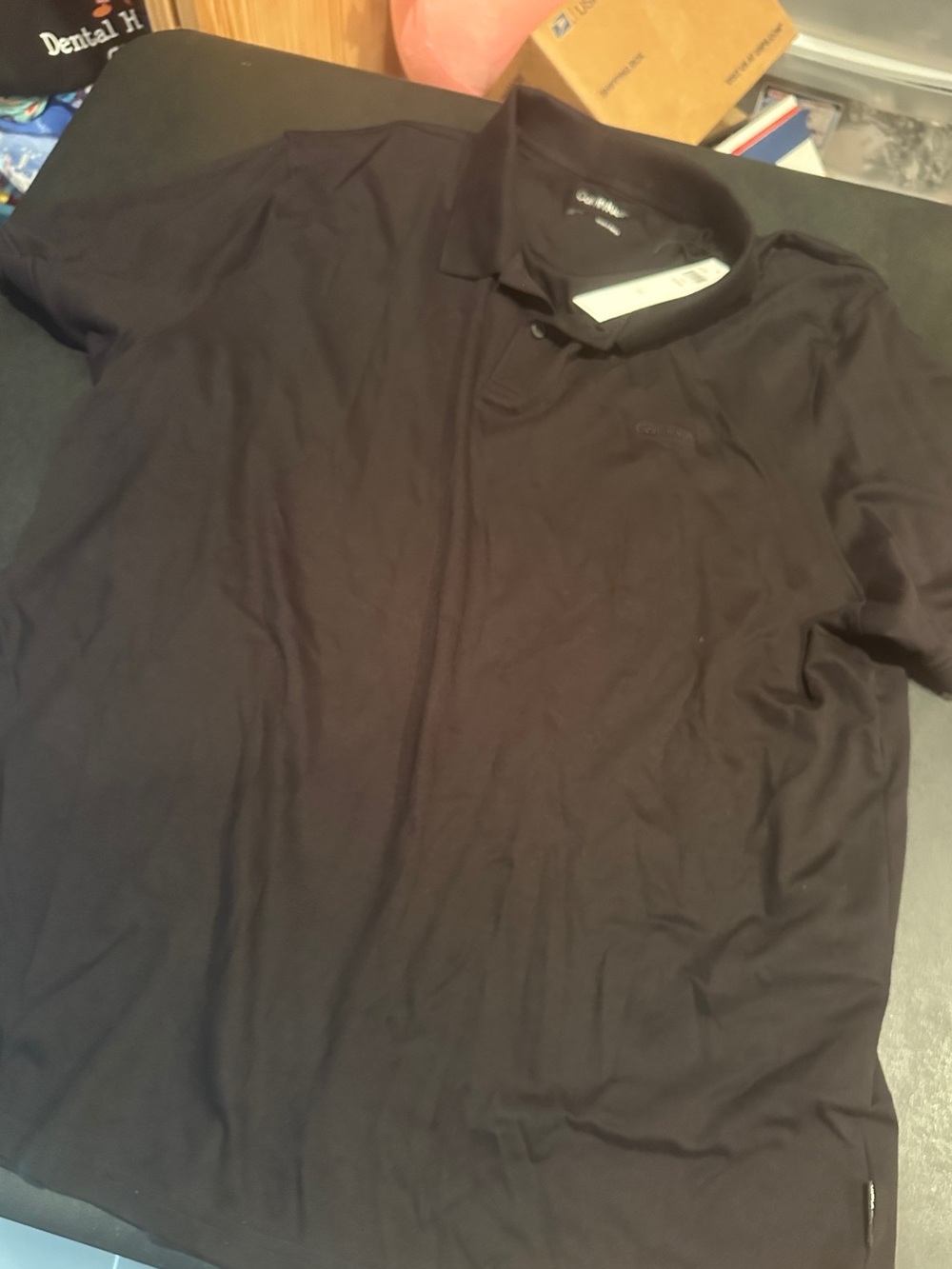 NEW Calvin Klein Men's Black Polo Shirt